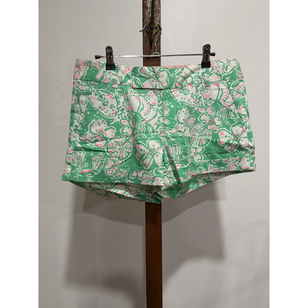 Lilly Pulitzer Barclay Short Floral Chino Shorts Preppy Bright Palm Beach Tropic